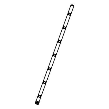 Single section ladder H. 2,0 mt